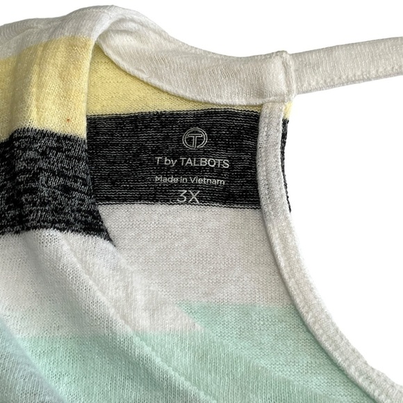 NWT T by Talbots Women’s Striped Lightweight Top Size 3X - Picture 7 of 11